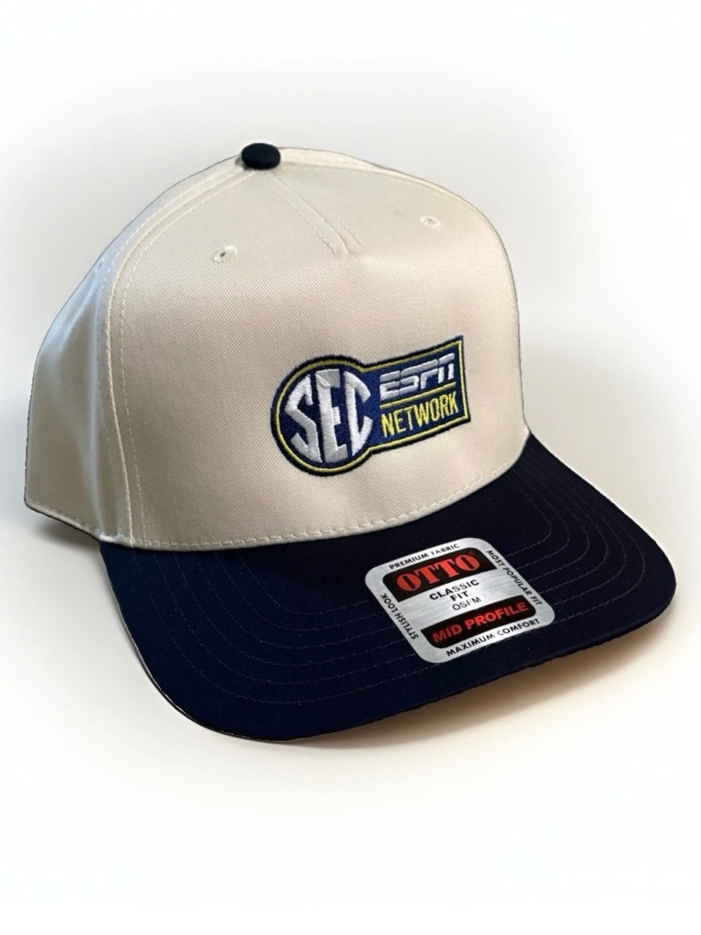 SEC ESPN Network Two-Tone Baseball Cap - Cream & Navy